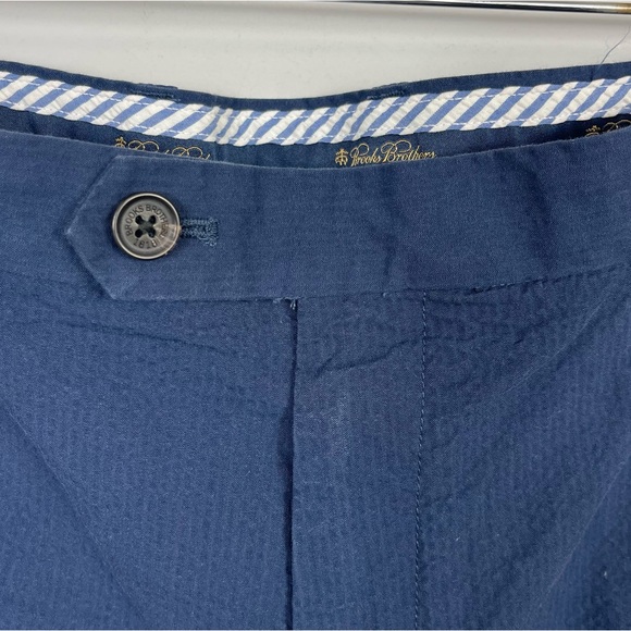 NWT Brooks Brothers Bermuda Shorts Seersucker Blue Men’s 44 Preppy 100064821 - Picture 10 of 15
